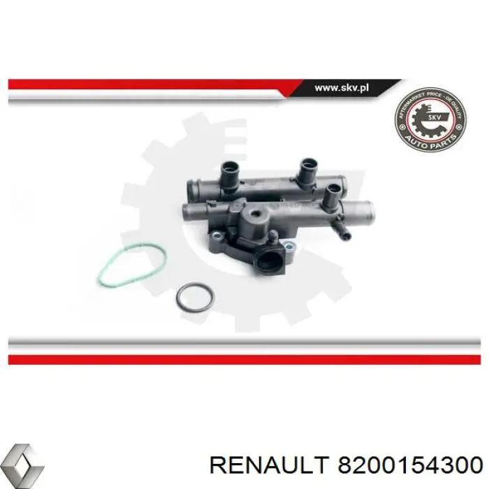 8200154300 Renault (RVI) caja del termostato