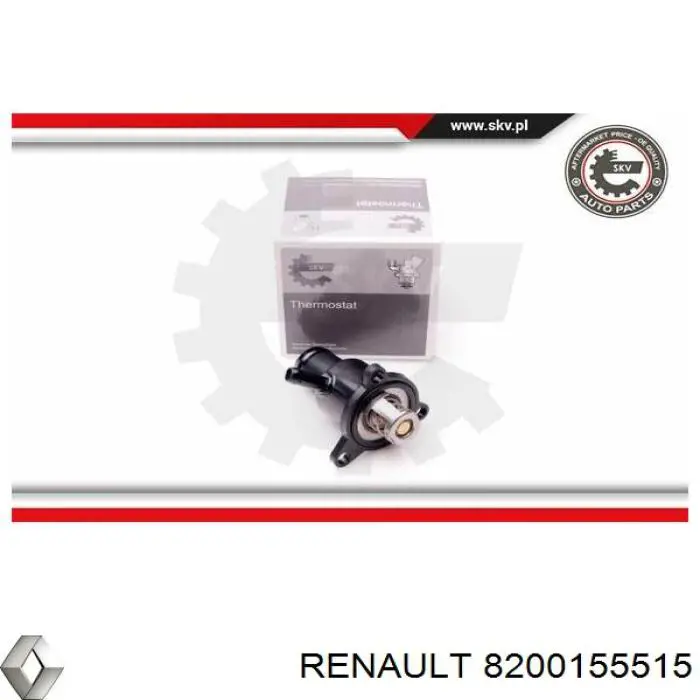 8200155515 Renault (RVI) tapa de termostato