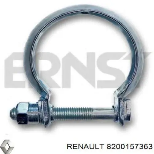 8200157363 Renault (RVI) abrazadera del colector de escape