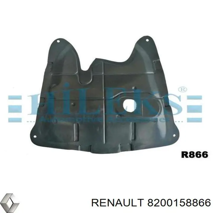 Protector antiempotramiento del motor para Renault Clio (B, C, B01)