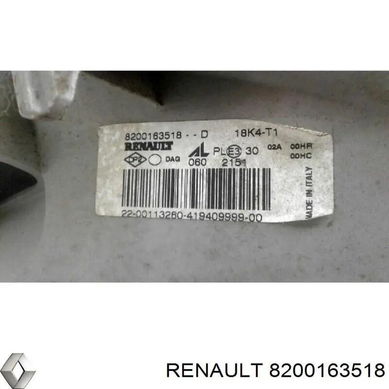 Faro derecho Renault (RVI) 8200163518 precio, desde 63,89 EUR