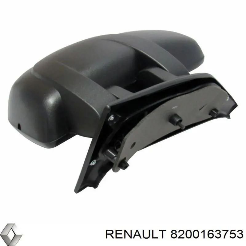 Espejo de retrovisor derecho 8200163753 Renault (RVI)
