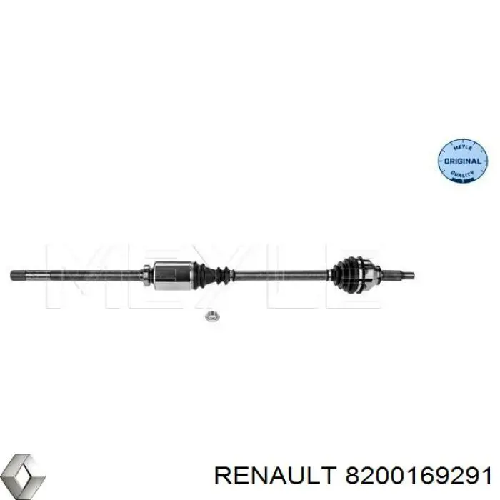Semieje delantero derecho Renault (RVI) 8200169291 precio, desde 86,47 EUR