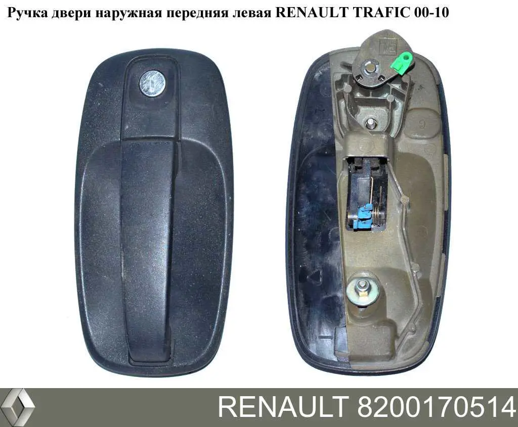 8200170514 Renault (RVI) tirador de puerta exterior delantero