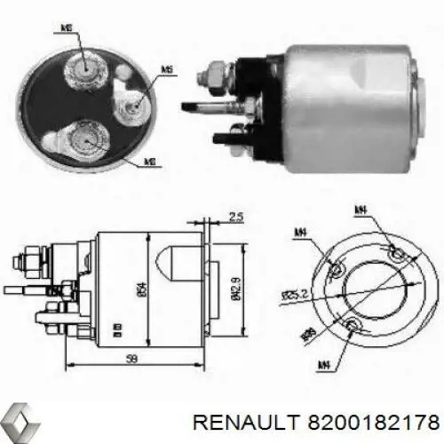 Comprar 8200182178 Renault (RVI) Motores de arranque
