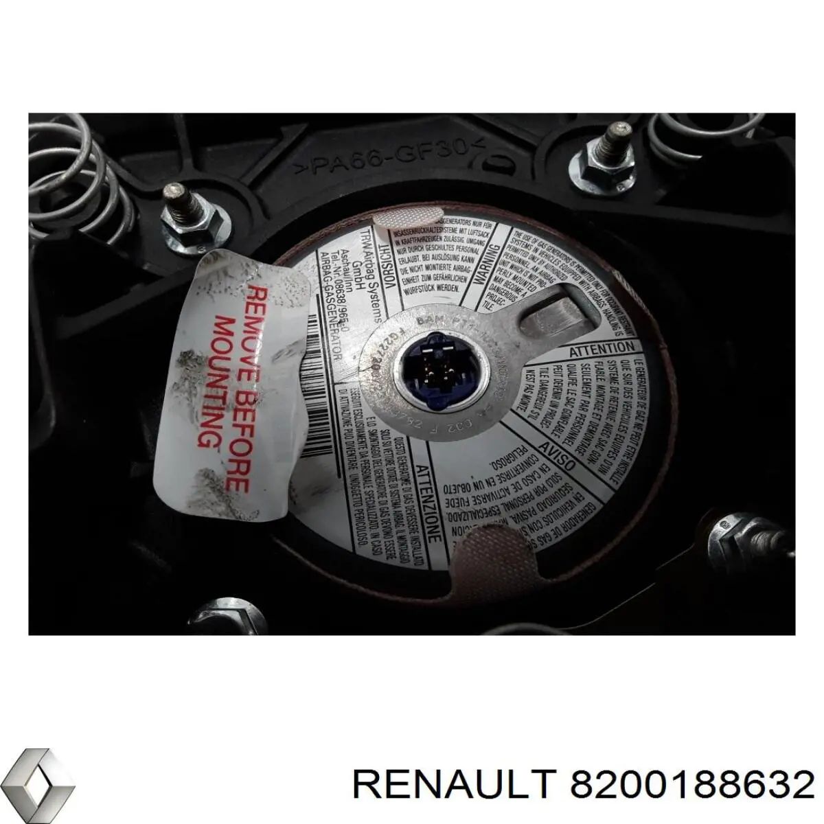 8200188632 Renault (RVI) airbag del conductor