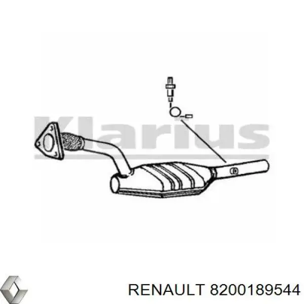 Tubo de admisión del silenciador de escape delantero Renault (RVI) 8200189544 precio, desde 202,19 EUR