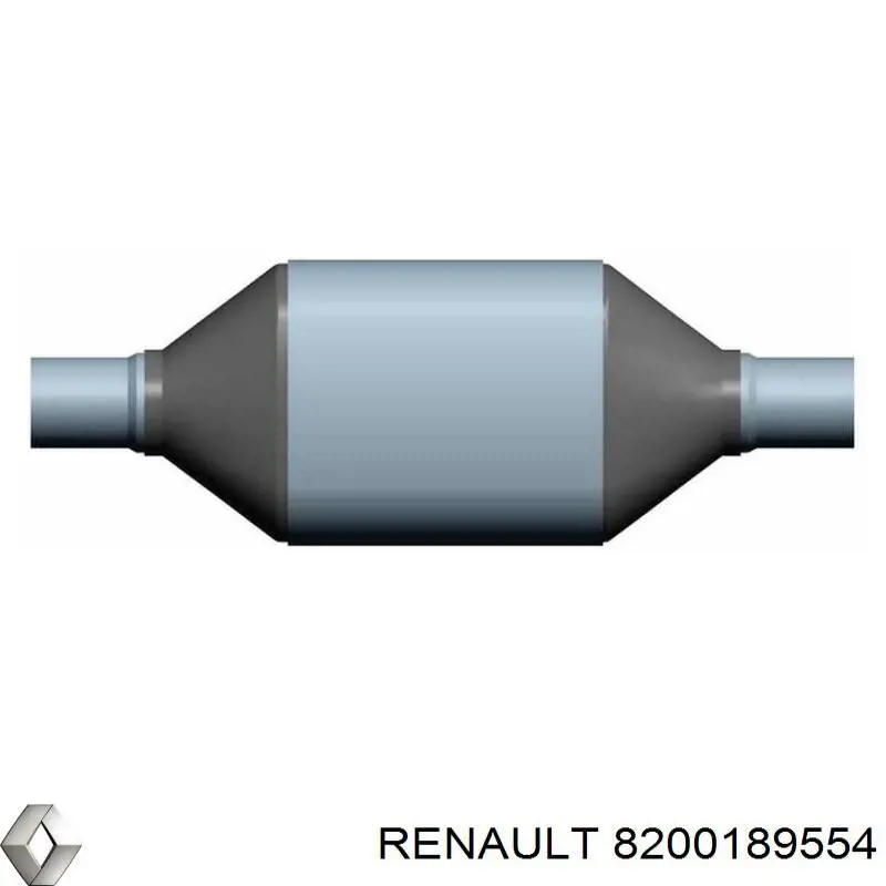8200189554 Renault (RVI) tubo de admisión del silenciador de escape delantero