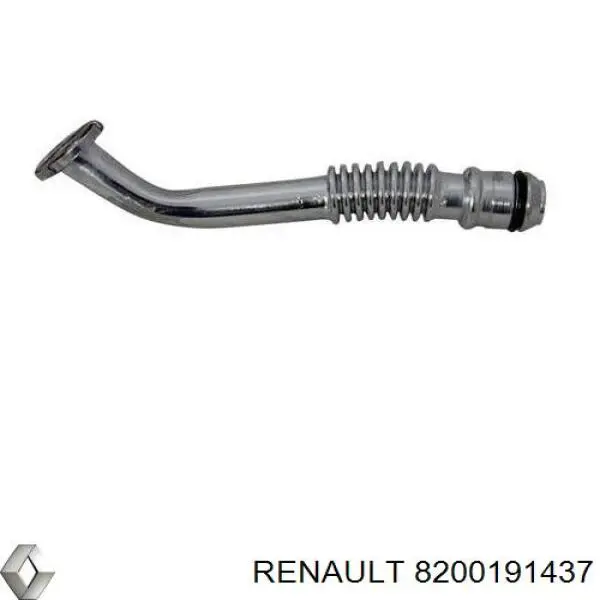 8200191437 Renault (RVI) conducto aceite, turbocompresor, retorno