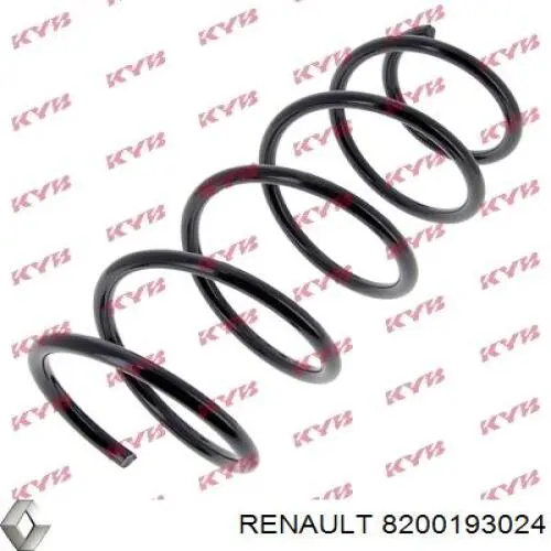 Muelle delantero 8200193024 Renault (RVI)