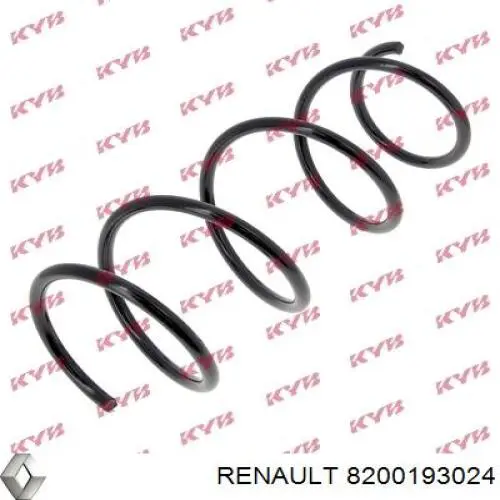 Muelles delantero Renault (RVI) 8200193024
