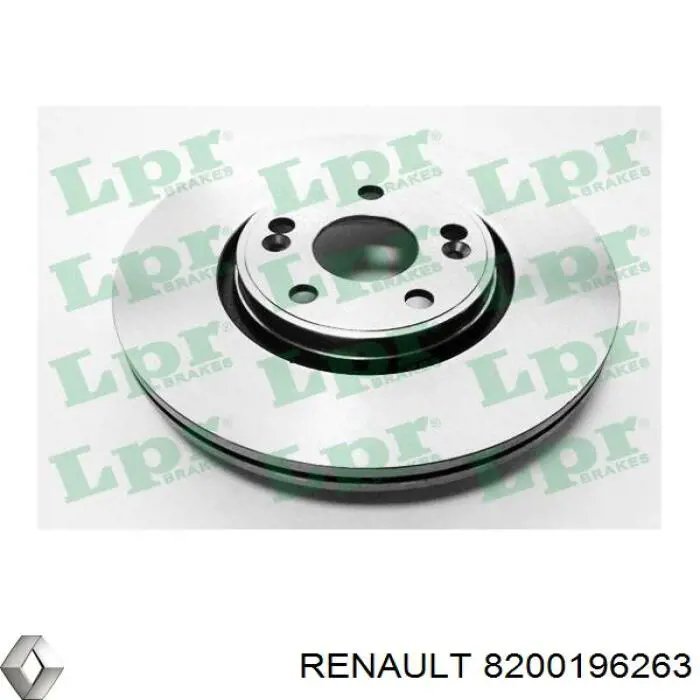 8200196263 Renault (RVI) disco de freno delantero