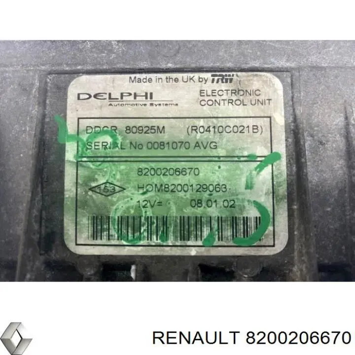  Renault (RVI) 8200206670 precio, desde 90,02 EUR