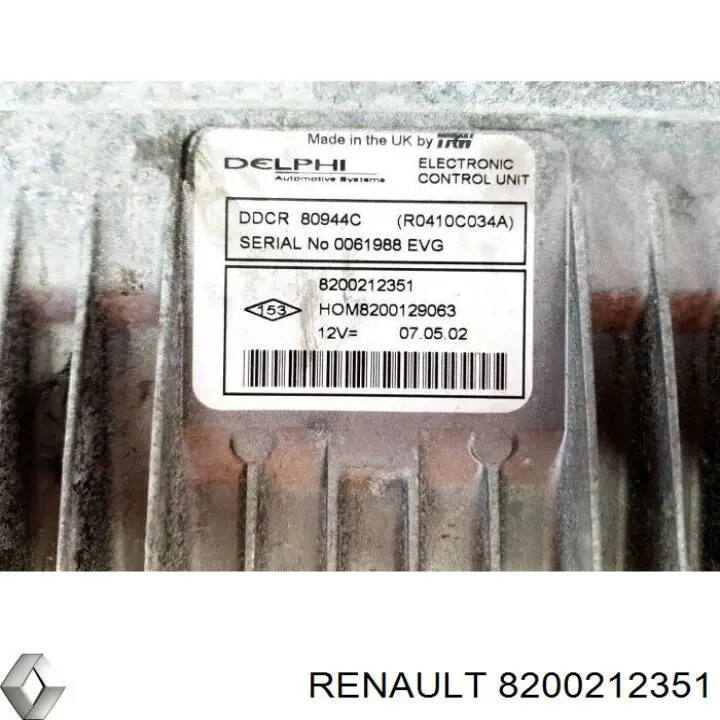 Unidad de control del motor  Renault (RVI) R0410C034A precio, desde 55,18 EUR