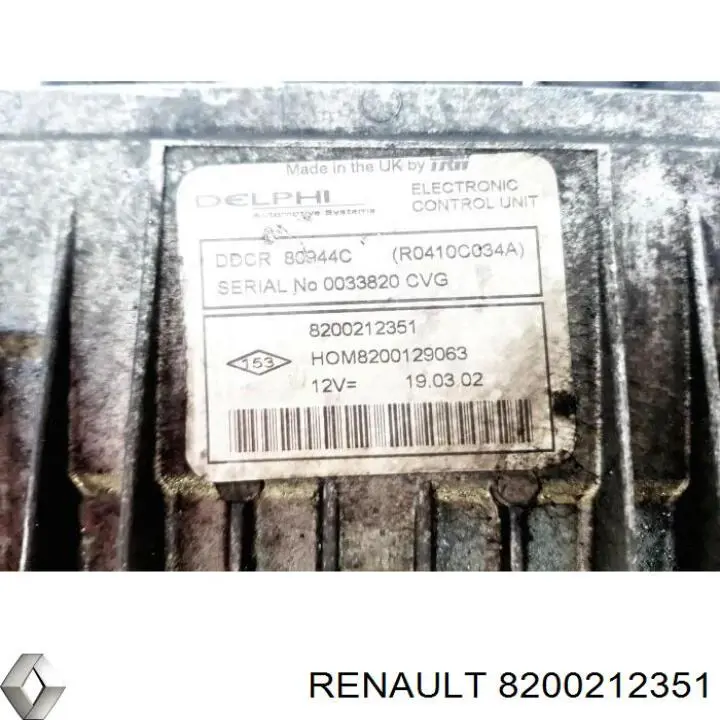 Comprar R0410C034A Renault (RVI) ECU