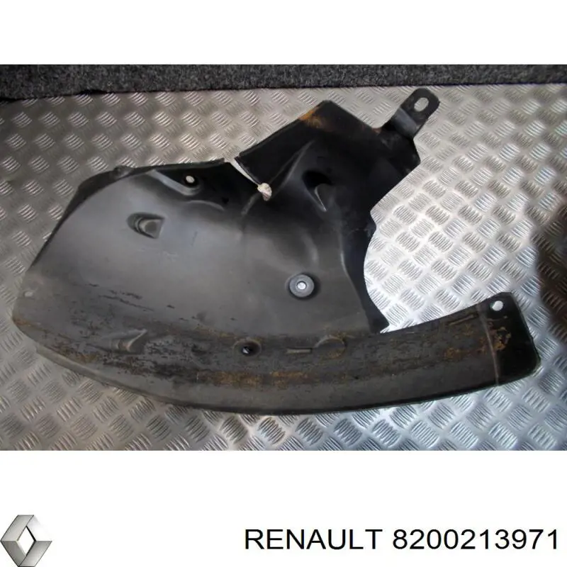 Guardabarros interior, aleta delantera, izquierdo trasero para Renault Modus (JP0)