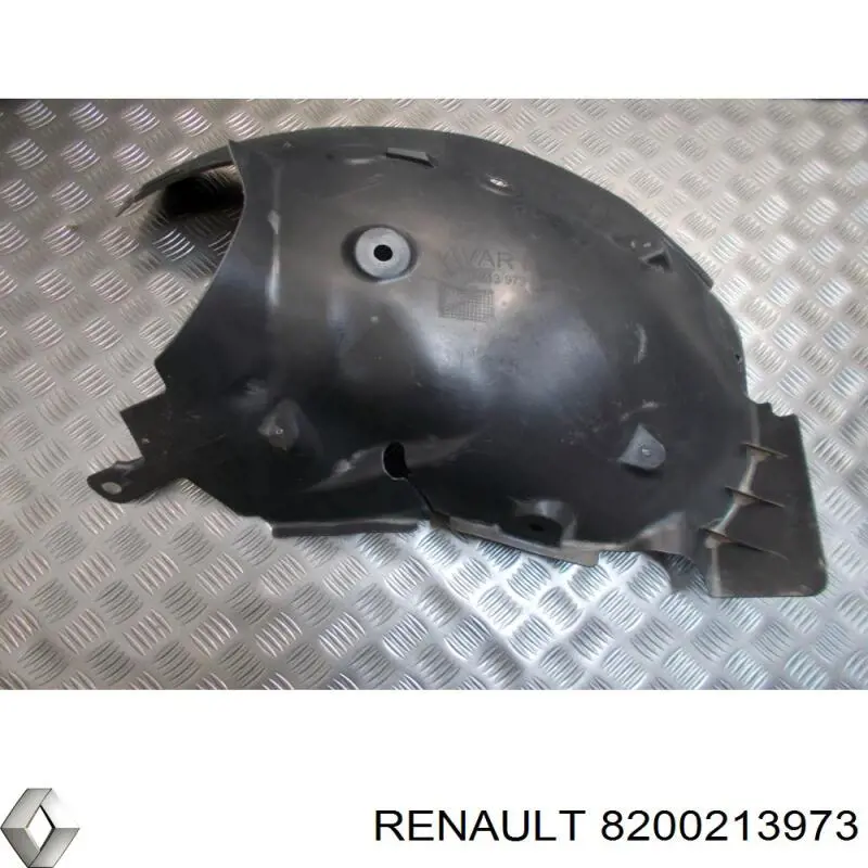 8200213973 Renault (RVI) guardabarros interior, aleta delantera, derecho trasero