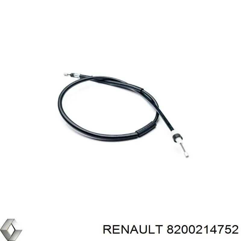 8200214752 Renault (RVI) cable de freno de mano trasero izquierdo