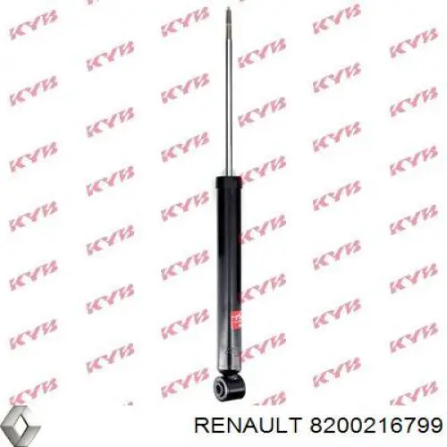 8200216799 Renault (RVI) amortiguador trasero