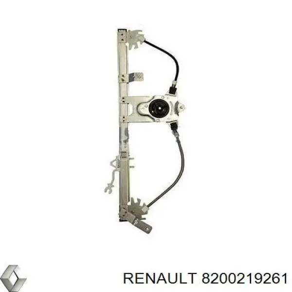 Mecanismo alzacristales, puerta trasera derecha para Renault Modus (JP0)
