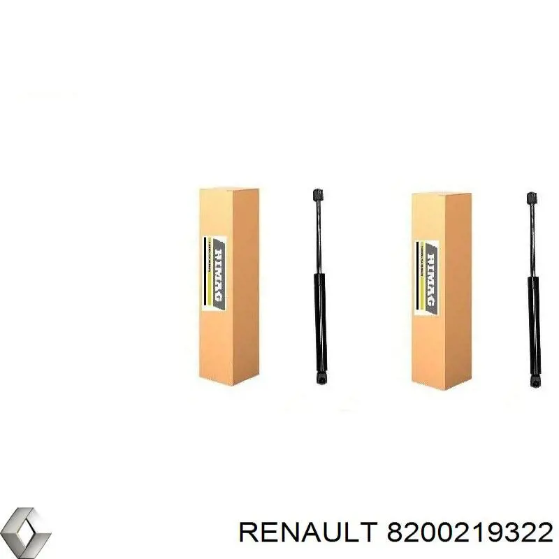 Comprar 8200219322 Renault (RVI) Amortiguador de puerta trasera