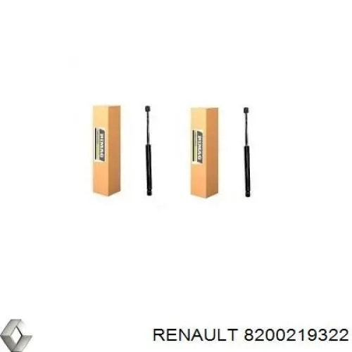 8200219322 Renault (RVI) amortiguador maletero