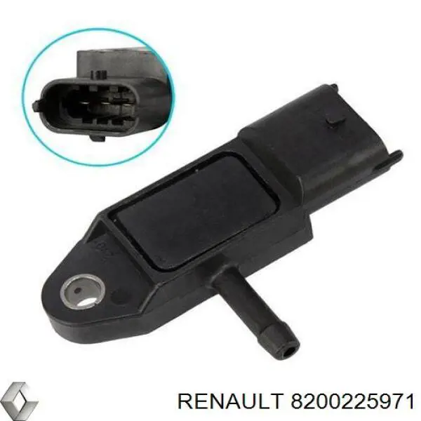 Sensor de presion de carga (inyeccion de aire turbina) RENAULT 8200225971