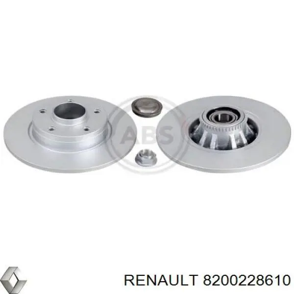 8200228610 Renault (RVI) Freno de disco trasero