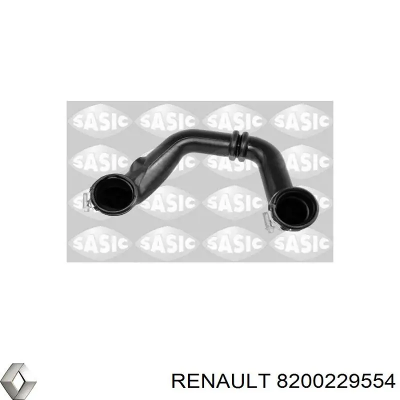 8200229554 Renault (RVI) Tubo de salida de aire del turbocompresor