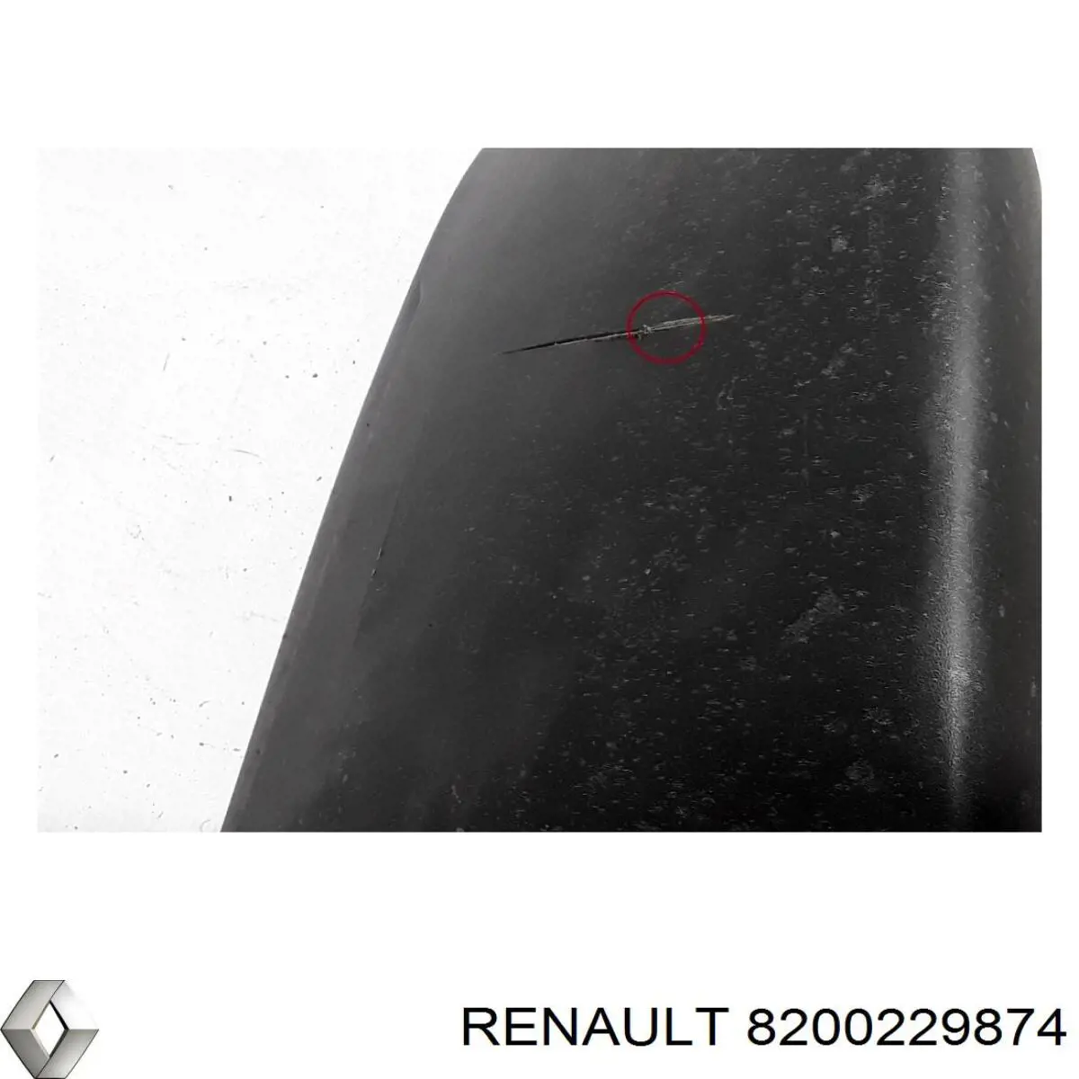 Parachoques trasero, parte izquierda RENAULT 8200229874