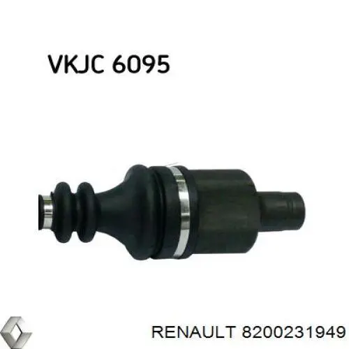 8200231949 Renault (RVI) árbol de transmisión delantero derecho