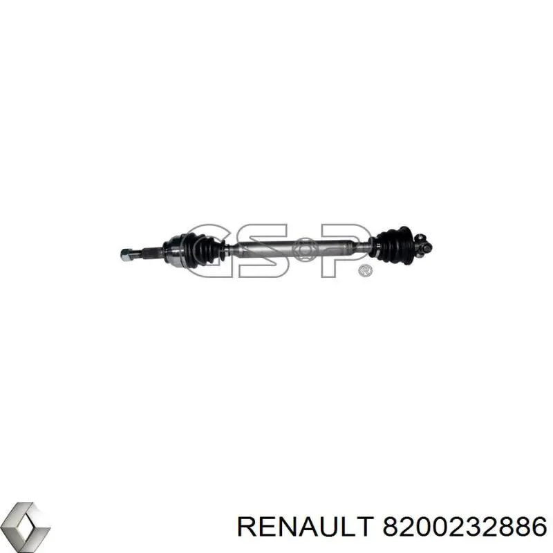 Semieje delantero izquierdo Renault (RVI) 8200232886 precio, desde 56,63 EUR