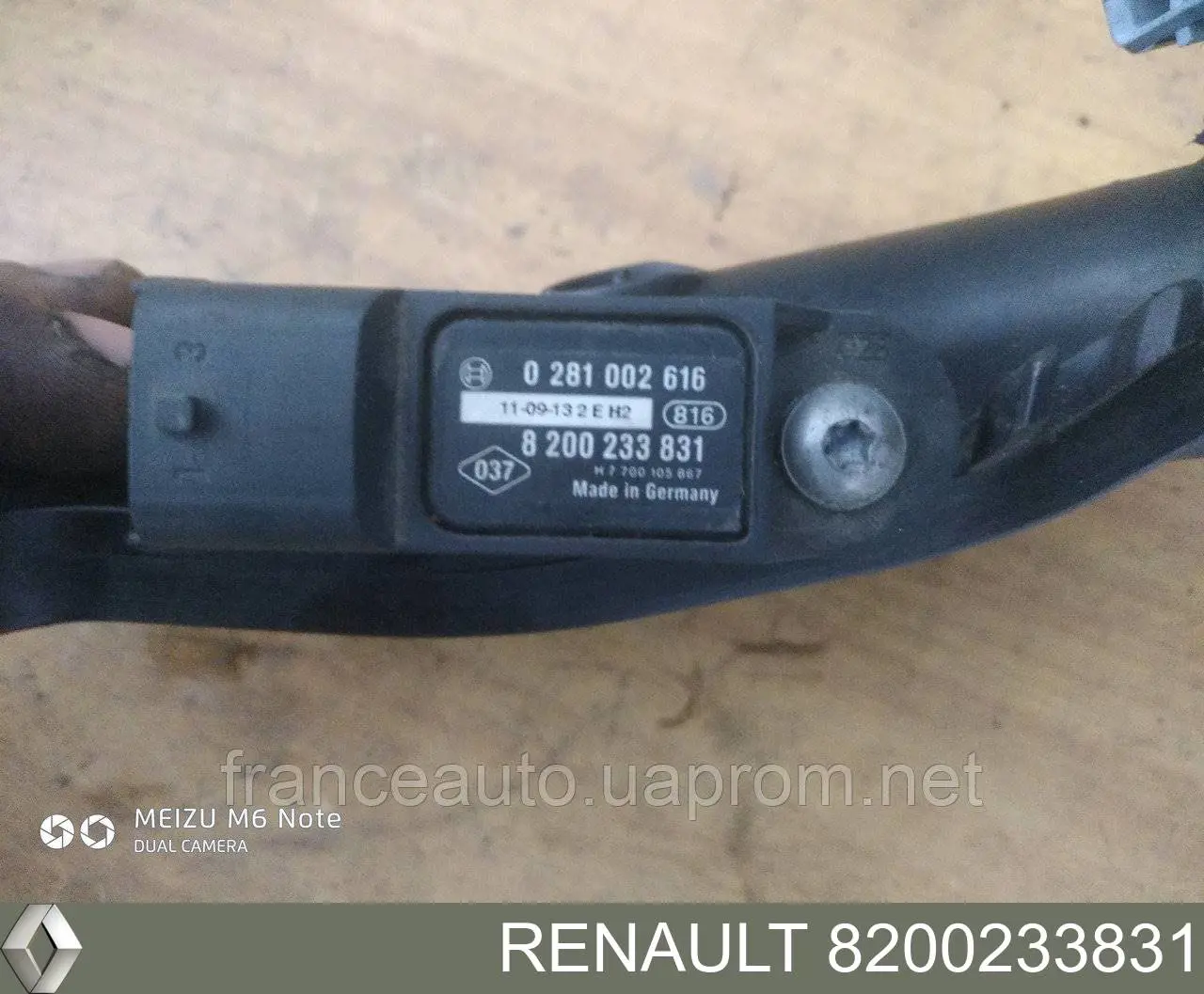 Comprar 8200233831 Renault (RVI) Sensor de presión del colector de admisión