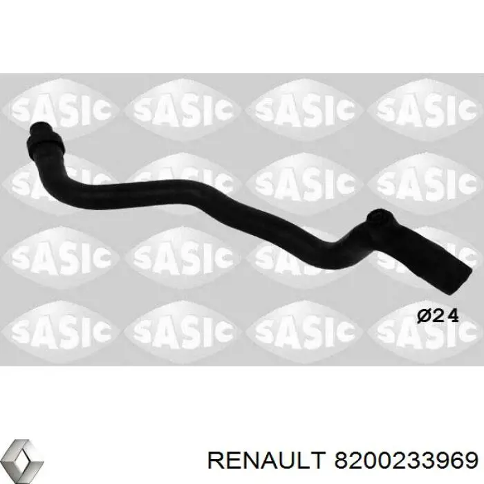 8200233969 Renault (RVI) Manguera de calefacción, retorno