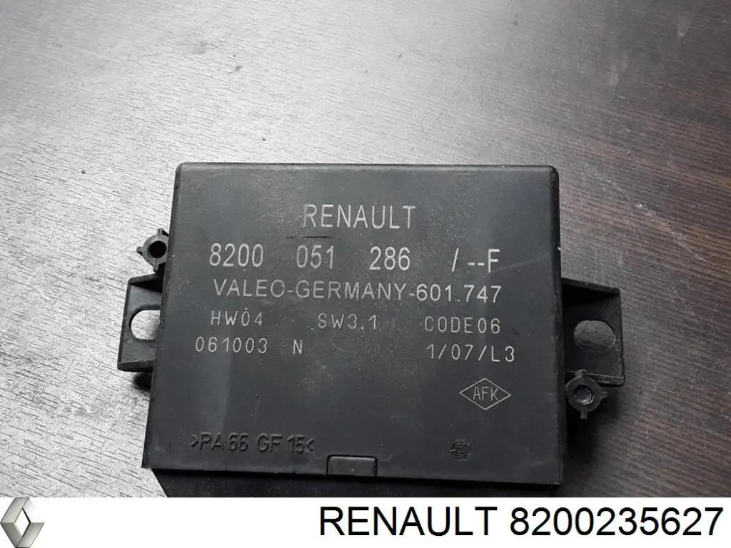 Comprar 8200235627 Renault (RVI) Módulo de control del asistente de aparcamiento