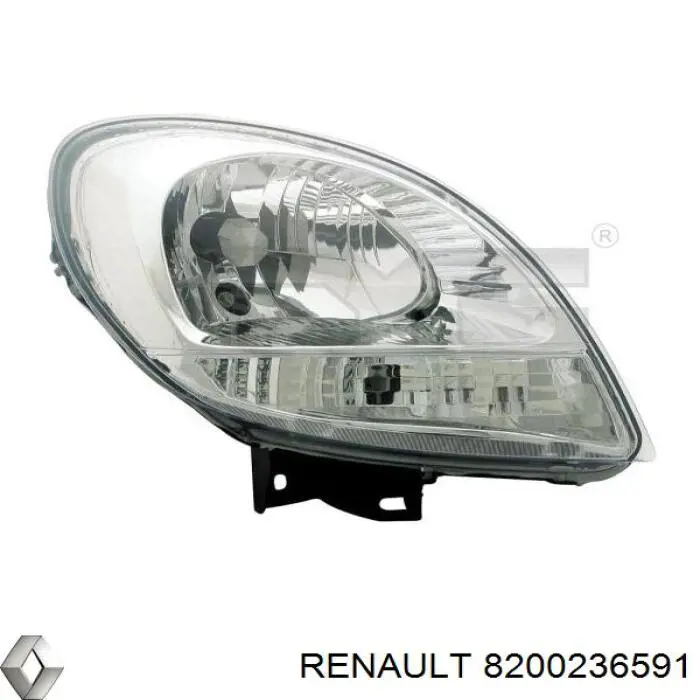 Faro izquierdo RENAULT 8200236591