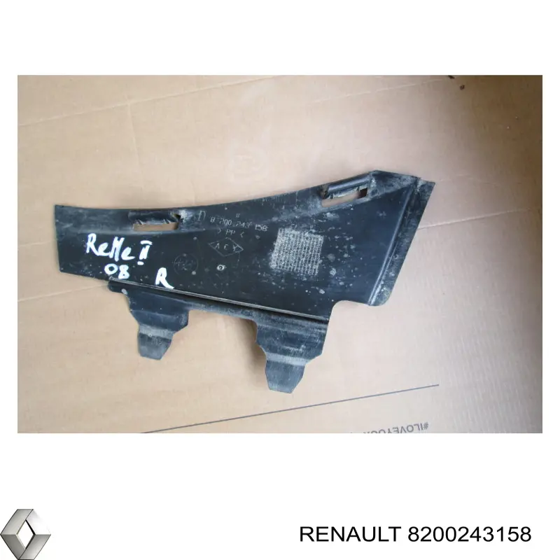 8200243158 Renault (RVI) faldilla de parachoques delantero derecha