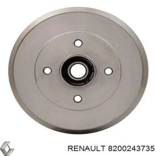 8200243735 Renault (RVI) freno de tambor trasero