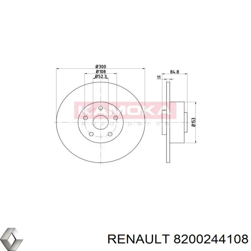 Disco de freno trasero Renault Espace 4 JK0