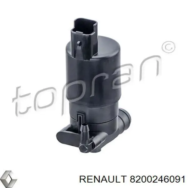 Bomba de agua limpiaparabrisas, delantera Renault (RVI) 8200246091 precio, desde 46,46 EUR