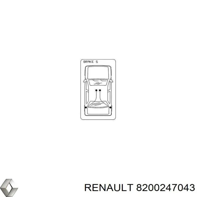 Cable de freno de mano trasero derecho/izquierdo Renault (RVI) 8200247043 precio, desde 17,06 EUR