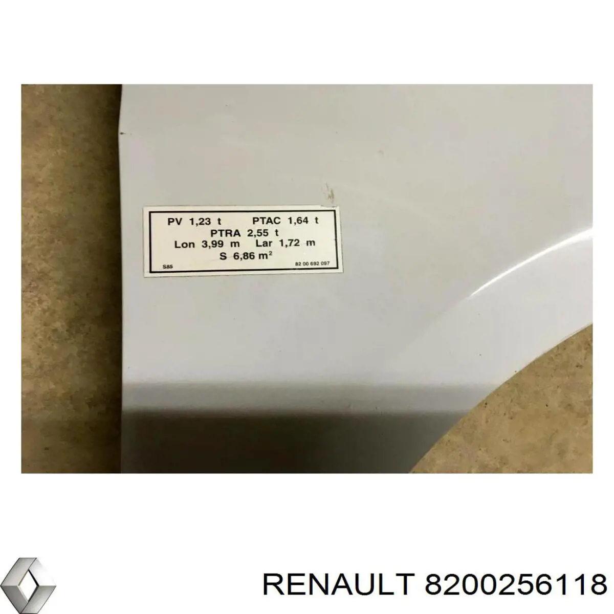 Aleta 8200256118 Renault (RVI)