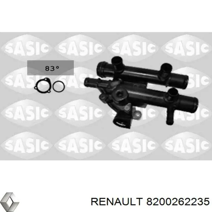 Carcasa del termostato Renault (RVI) 8200262235 precio, desde 25,12 EUR