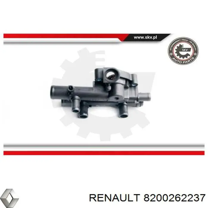 Carcasa del termostato Renault (RVI) 8200262237 precio, desde 25,12 EUR