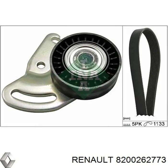8200262773 Renault (RVI) polea tensora correa poli v