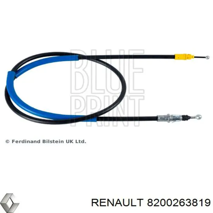 Comprar 8200263819 Renault (RVI) Cable de freno de mano trasero izquierdo