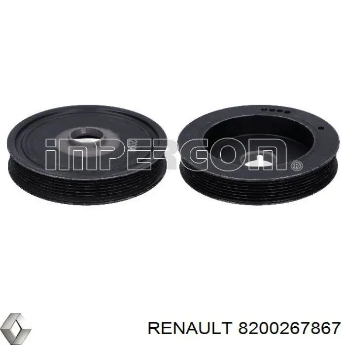 Polea del cigüeñal Renault (RVI) 8200267867 precio, desde 68,06 EUR