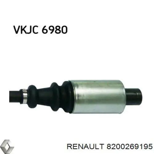 8200269195 Renault (RVI) Árbol de transmisión delantero derecho