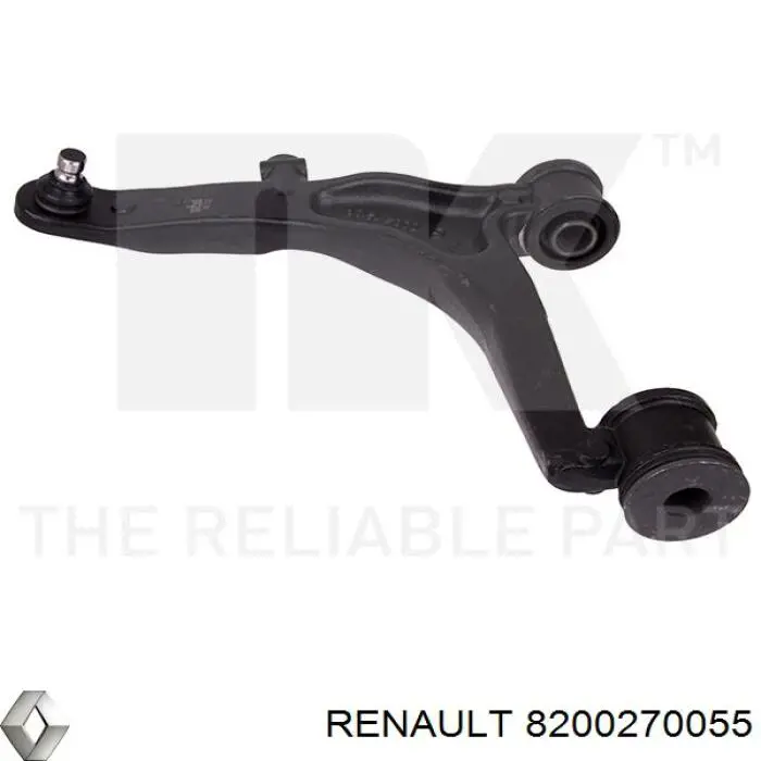 8200270055 Renault (RVI) barra oscilante, suspensión de ruedas delantera, inferior izquierda