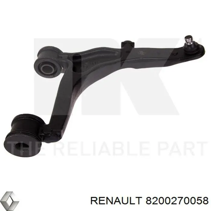 8200270058 Renault (RVI) barra oscilante, suspensión de ruedas delantera, inferior derecha